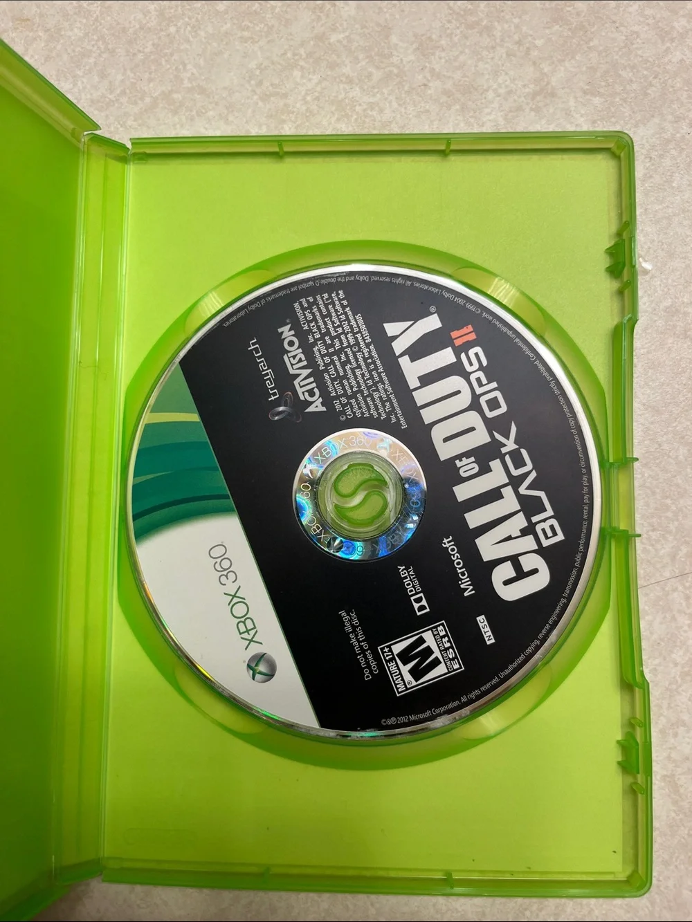 Xbox 360 Call of Duty: Black Ops II - Black Game Disc